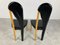 Leather and Wooden Dining Chairs, 1980s, Set of 2 10