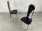 Leather and Wooden Dining Chairs, 1980s, Set of 2 8