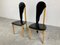 Leather and Wooden Dining Chairs, 1980s, Set of 2 4