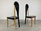 Chaises de Salle à Manger en Cuir et Bois, 1980s, Set de 2 13