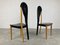 Leather and Wooden Dining Chairs, 1980s, Set of 2 13