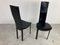 Vintage Black Leather Dining Chairs, 1980s, Set of 4 13