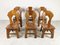 Vintage Brutalist Dining Chairs, 1960s, Set of 6 3