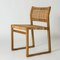 Modernistische Rattan Esszimmerstühle von Børge Mogensen für Fredericia, 1950er, 6er Set 7