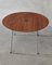 Scandinavian Round Teak Dining Table Mod. 3600 attributed to Arne Jacobsen for Fritz Hansen, 1964, Image 4