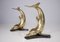 Solid Brass Dolphin Console Legs, 1960s, Set of 2 2