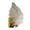 Apliques Mid-Century hechos a mano con hojas de cristal de Murano, Italia, años 60. Juego de 2, Imagen 4