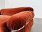 Italian Sesann Sofa in Orange Velvet by Gianfranco Frattini for Cassina, 1970s 6