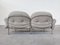 Modernes Italienisches Mid-Century Sofa aus Chrom & Stoff, 1970er 10