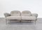 Modernes Italienisches Mid-Century Sofa aus Chrom & Stoff, 1970er 2