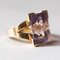 14 Karat Gold Cocktail Ring with Amethyst, 1960s-1970s 9