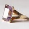 14 Karat Gold Cocktail Ring with Amethyst, 1960s-1970s 5