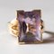 14 Karat Gold Cocktail Ring with Amethyst, 1960s-1970s 10