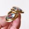 18 Karat Gold Earrings with Synthetic Blue Topaz, 1960s, Set of 2 6