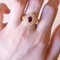 Anello in oro 18 carati con rubino e diamanti, anni '60, Immagine 18