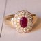 18 Karat Gold Ring with Ruby and Diamonds, 1960s 3