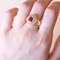 18 Karat Gold Ring with Ruby and Diamonds, 1960s, Image 12