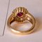 Anello in oro 18 carati con rubino e diamanti, anni '60, Immagine 9