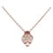 18 Karat Rose Gold Bell Pendant Necklace with Diamonds 1
