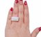 18 Karat White Gold Ring with Diamonds, Image 4