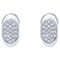 18 Karat White Gold Stud Earrings with Diamonds, Set of 2, Image 2