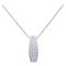 18 Karat White Gold Pendant Necklace with Diamonds 1