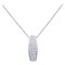 Collier Pendentif en Or Blanc 18 Carats avec Diamants 1