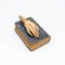 Spanish Artist, Sculpture with Book and Mysterious Hand, 1990, Wood 4