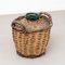 Vase with Wicker Basket, 1960s, Image 7