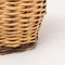 Jarrón con cesta de mimbre, años 60, Imagen 12