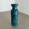 Floral Fat Lava Pottery Vase from Bay Ceramics, Germany, 1970s, Image 4