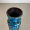 Floral Fat Lava Pottery Vase from Bay Ceramics, Germany, 1970s, Image 11