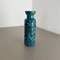 Floral Fat Lava Pottery Vase from Bay Ceramics, Germany, 1970s, Image 2