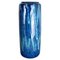 Blue Zigzag Fat Lava Vase from Scheurich, Germany, 1970s 1