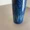 Blue Zigzag Fat Lava Vase from Scheurich, Germany, 1970s 10
