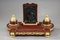 Inkwell in Red Marble with Allegory in Gilt Bronze by Henri Chapu 4