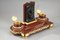 Inkwell in Red Marble with Allegory in Gilt Bronze by Henri Chapu 6