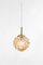 Small Amber Bubble Glass Pendant by Helena Tynell for Limburg, Germany, 1970s, Image 6