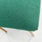 Italian Green Upholstered Poufs or Stools with Wooden Legs, 1960s, Set of 2, Image 7