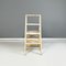 Italian Staircase Chair in Cream White Wood, 1960s, Image 7