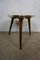 Tabouret Tripode avec Plateau Resopal Rouge Vif, 1950s 8