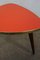 Tripod Flower Stool with Bright Red Resopal Plate, 1950s, Image 6