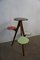 Flower Stool with Colourful Resopal Shelves, 1950s 6