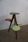 Tabouret Fleur avec Étagères Resopal Colorées, 1950s 6