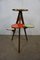 Flower Stool with Colourful Resopal Shelves, 1950s 4