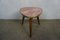 Flower Stool with Pink Marbled Resopal Top, 1950s 1