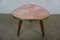 Flower Stool with Pink Marbled Resopal Top, 1950s 6
