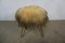 Flokati Stool with Hairpin Legs, 1950s, Image 6