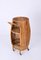 Carrito de bar italiano Mid-Century con forma de barril de bambú y ratán, Italia, años 60, Imagen 16