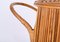 Carrito de bar italiano Mid-Century con forma de barril de bambú y ratán, Italia, años 60, Imagen 8